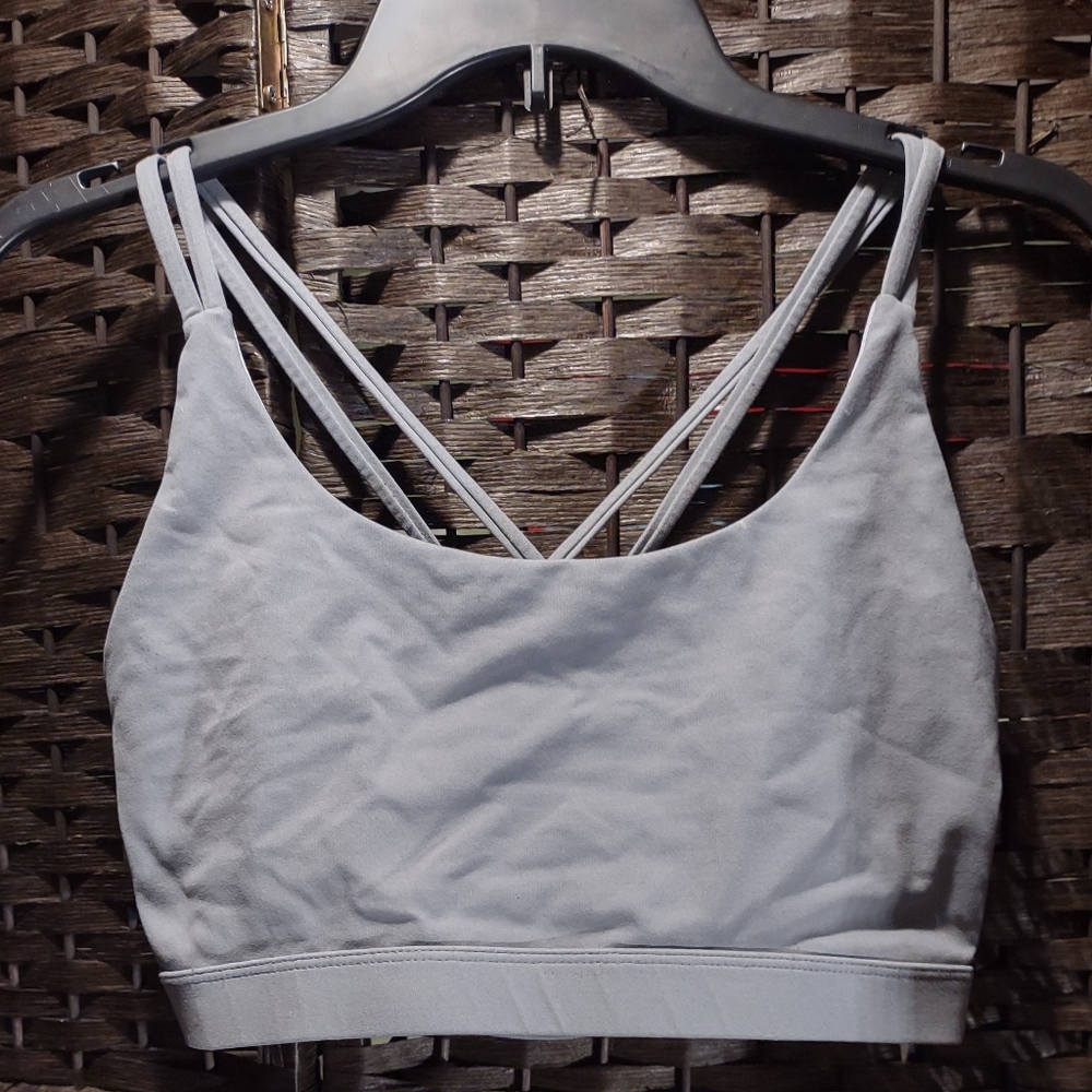 RUNNING GIRL Full Coverage Sports Bra Gray Size XL